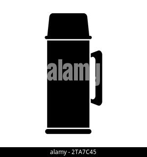 Thermos icon isolated on white background. Vector illustration. Stock Vector