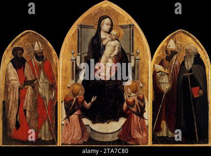 Masaccio. San Giovenale Triptych. 1. San Giovenale Triptych Stock