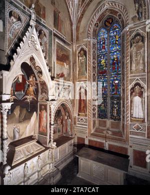 View of the Bardi di Vernio Chapel from the Southwest c. 1335 by Maso Di Banco Stock Photo