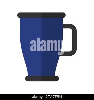 Hiking mug icon isolated on white background. Vector illustration Stock Vector