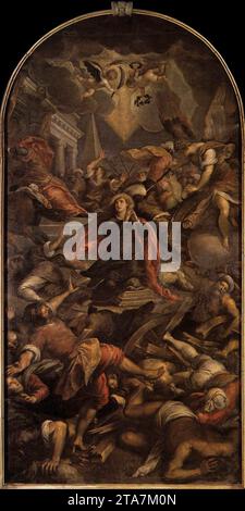 Martyrdom of St Catherine of Alexandria - by Palma Giovane Stock Photo ...