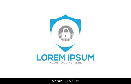 Security Logo Design Unique and Modern Logo Design Stock Vector
