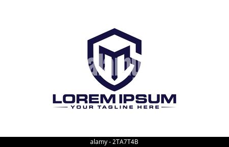 GM Logo Design Unique and Modern Logo Design Stock Vector