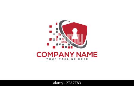 Security Logo Design Unique and Modern Logo Design Stock Vector