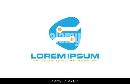 S Logo Design Unique and Modern Logo Design Stock Vector