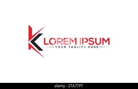 K Logo design Unique and Modern Logo Design Stock Vector