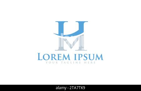 HM Logo Design Creative and Professional Logo Design Stock Vector