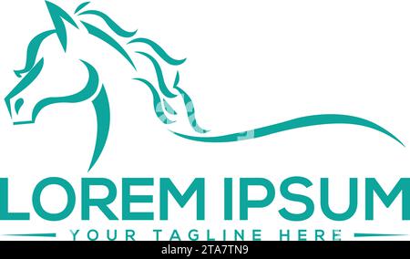 Horse Logo Design Unique and Professional Logo Design Stock Vector