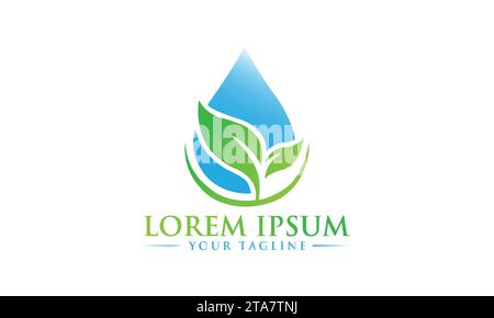 Water Logo Design Creative and Modern Logo Design Stock Vector