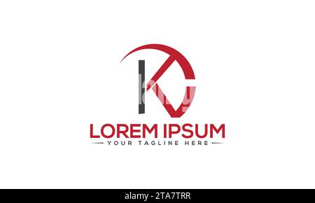 KD Logo Design Unique and Modern Logo Design Stock Vector