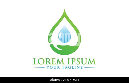 Water Logo Design Creative and Modern Logo Design Stock Vector