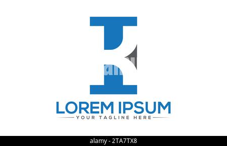 IK Logo Design Creative Logo Design Stock Vector