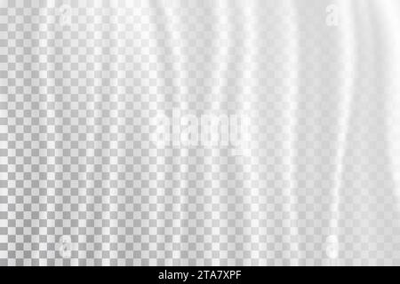 Curtain white color for window. Sheer curtains on wall. Smooth 3d veil. Chiffon close top view. Hanging silk flatlay pattern for overlay effect Stock Vector