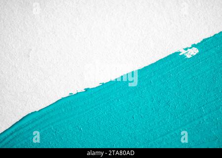 aruba blue, sea wave, turquoise background painted on a white background Stock Photo