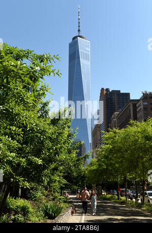 New York, USA - May 24, 2018: One World Trade Center in New York. Stock Photo