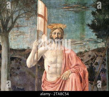 Resurrection (detail) 1463-65 by Piero Della Francesca Stock Photo