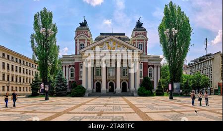 The Ivan Vazov National Theatre, Sofia, Bulgaria Stock Photo