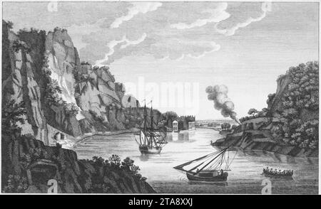 View of St Vincent's Rock with the Hot Wells near Bristol. Stock Photo
