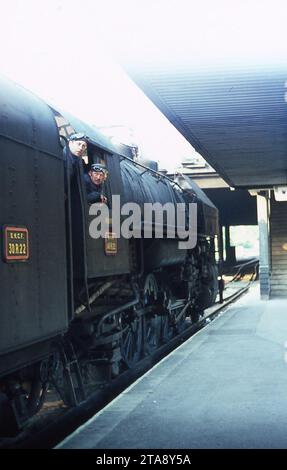 Two weeks spent travelling around West Germany by train photographing Steam Locomotives Stock Photo