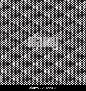 Seamless abstract geometric halftone pattern background Stock Vector