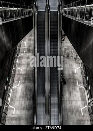 Metro station in Copenhagen, Denmark. Stock Photo