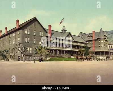 Hotel Metropole, Avalon, Santa Catalina Island, California 1901. Stock Photo