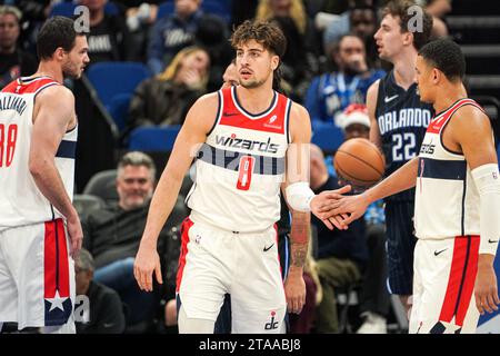 Orlando, Florida, USA, November 29, 2023, Washington Wizards forward Deni Avdija #8 at the Amway Center. (Photo Credit: Marty Jean-Louis/Alamy Live News Stock Photo