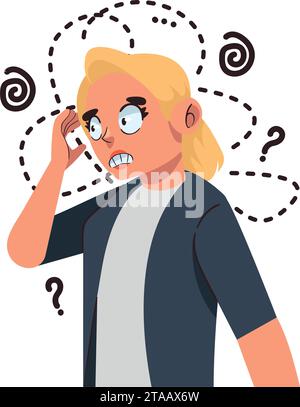 attention deficit hyperactivity disorder woman Stock Vector Image & Art ...