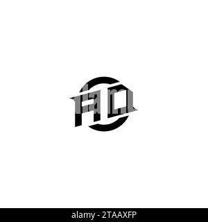 AD initial game logo, banner design for your e-sports or streaming team Stock Vector