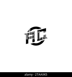 AC initial game logo, banner design for your e-sports or streaming team Stock Vector