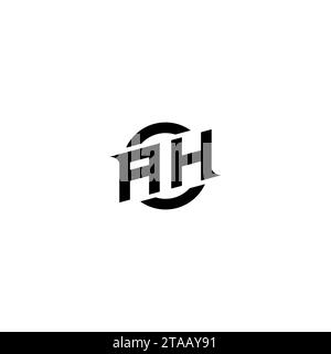 AH initial game logo, banner design for your e-sports or streaming team Stock Vector