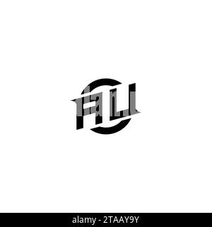 AU initial game logo, banner design for your e-sports or streaming team Stock Vector