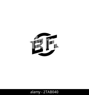 BF initial game logo, banner design for your e-sports or streaming team Stock Vector