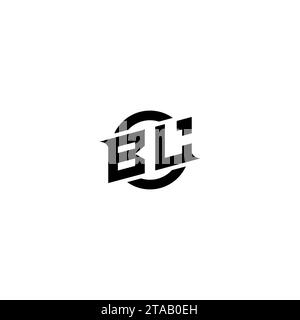 BL initial game logo, banner design for your e-sports or streaming team Stock Vector