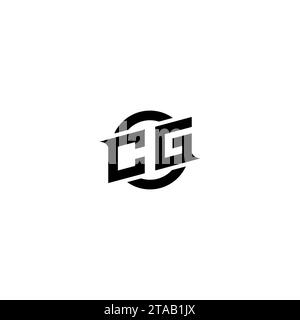 CG initial game logo, banner design for your e-sports or streaming team Stock Vector