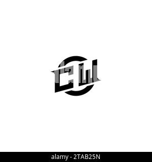 CW initial game logo, banner design for your e-sports or streaming team Stock Vector