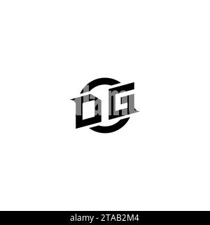 DG initial game logo, banner design for your e-sports or streaming team Stock Vector