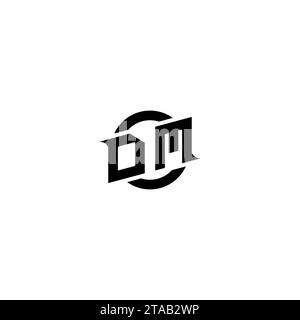 DM initial game logo, banner design for your e-sports or streaming team Stock Vector