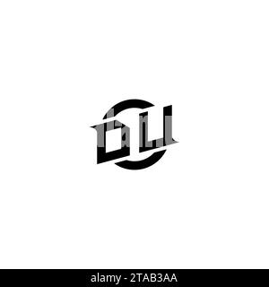 DU initial game logo, banner design for your e-sports or streaming team Stock Vector