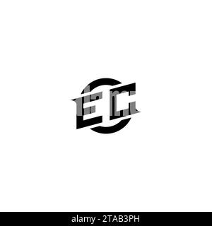 EC initial game logo, banner design for your e-sports or streaming team Stock Vector