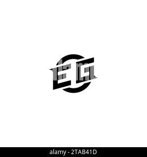 EG initial game logo, banner design for your e-sports or streaming team Stock Vector