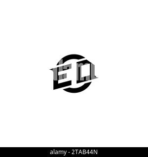 ED initial game logo, banner design for your e-sports or streaming team Stock Vector
