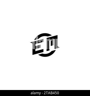 EM initial game logo, banner design for your e-sports or streaming team Stock Vector