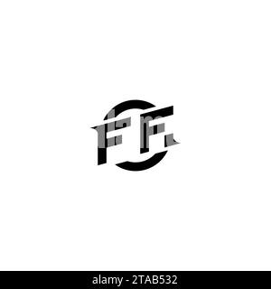 FF initial game logo, banner design for your e-sports or streaming team Stock Vector
