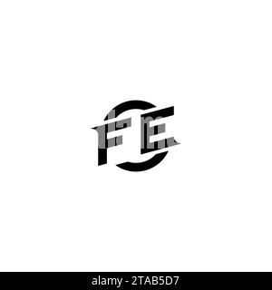 FE initial game logo, banner design for your e-sports or streaming team Stock Vector