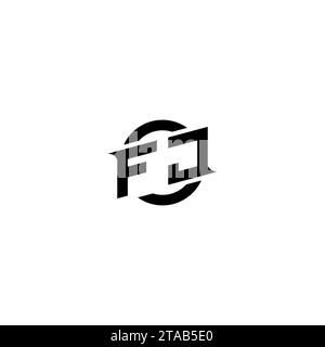 FJ initial game logo, banner design for your e-sports or streaming team Stock Vector