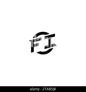 FI initial game logo, banner design for your e-sports or streaming team Stock Vector