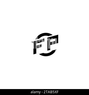 FP initial game logo, banner design for your e-sports or streaming team Stock Vector
