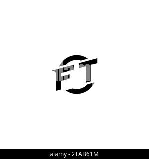 FT initial game logo, banner design for your e-sports or streaming team Stock Vector