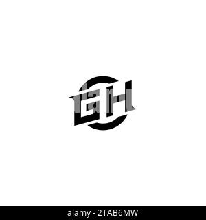 GH initial game logo, banner design for your e-sports or streaming team Stock Vector